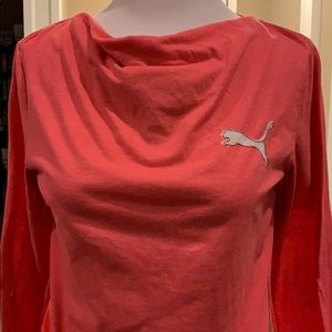 Puma drop neck athletic top size M
